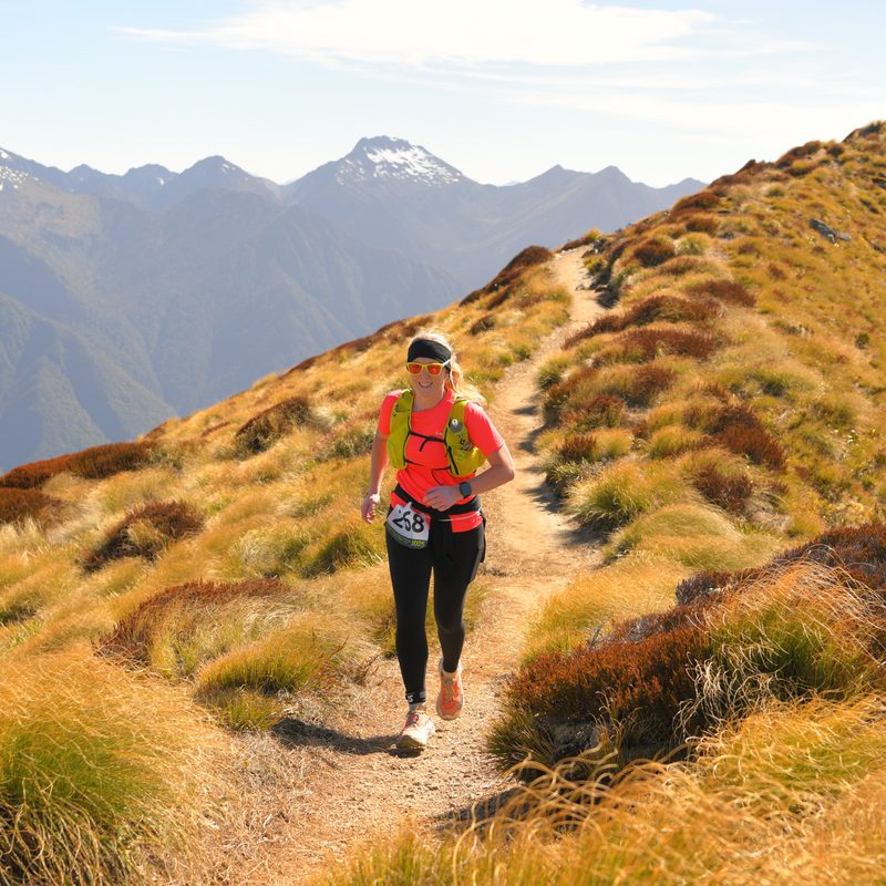 Kat on the Kepler Track ridgeline